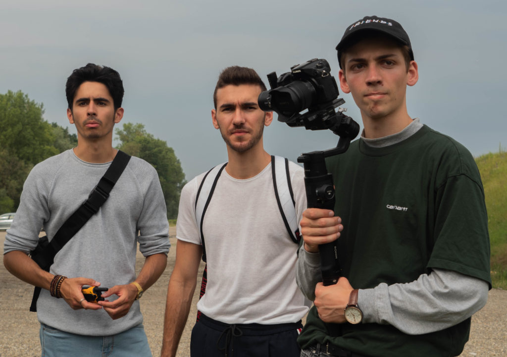 L'équipe Pictural Things lors du tournage du clip "Mai" pour Leny Müh